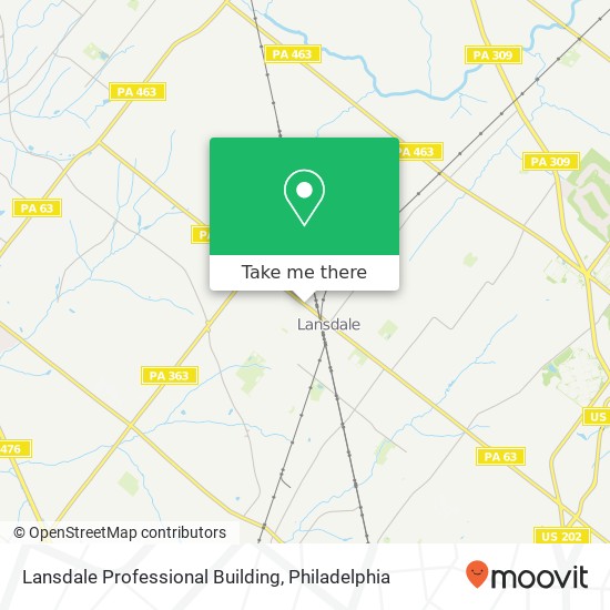 Lansdale Professional Building map