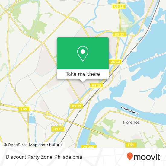Discount Party Zone map
