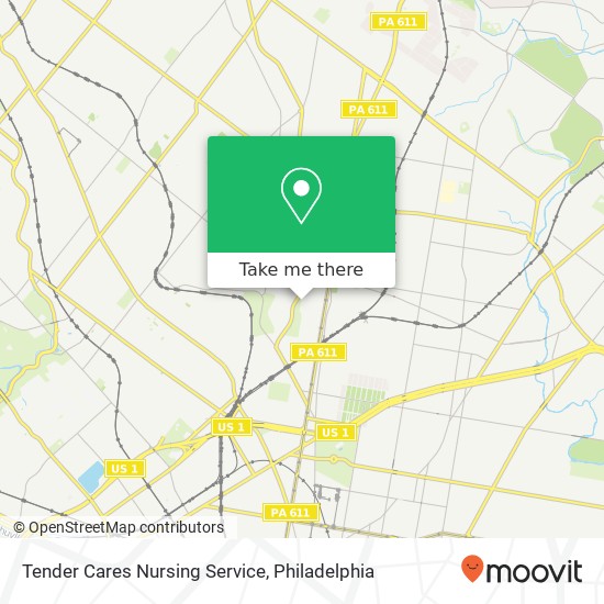 Tender Cares Nursing Service map