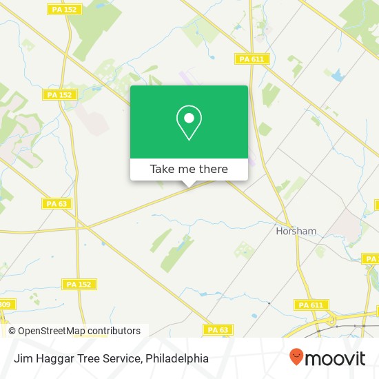 Jim Haggar Tree Service map