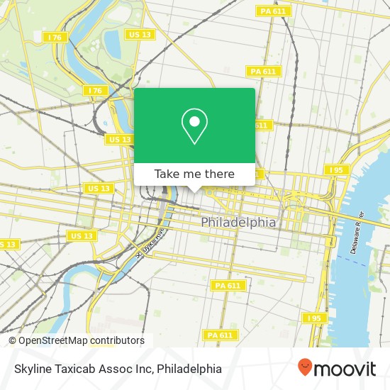 Mapa de Skyline Taxicab Assoc Inc