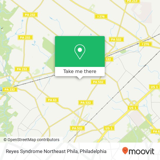 Mapa de Reyes Syndrome Northeast Phila