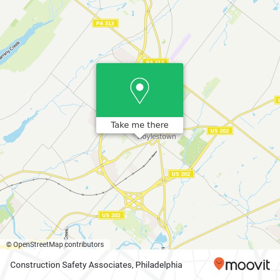 Construction Safety Associates map