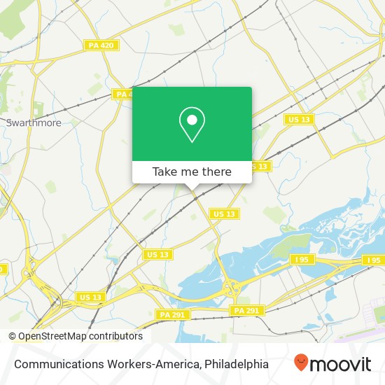 Communications Workers-America map