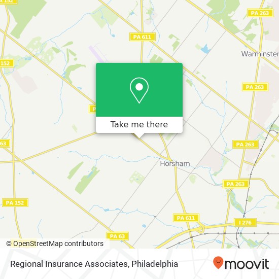 Regional Insurance Associates map