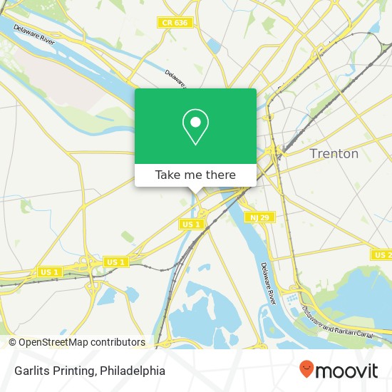 Garlits Printing map