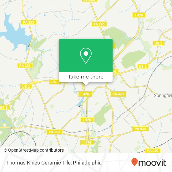 Mapa de Thomas Kines Ceramic Tile