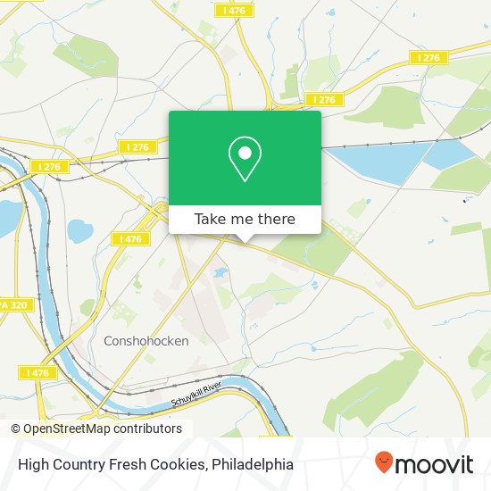 High Country Fresh Cookies map