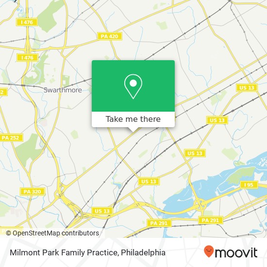 Milmont Park Family Practice map