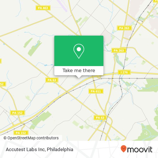 Accutest Labs Inc map