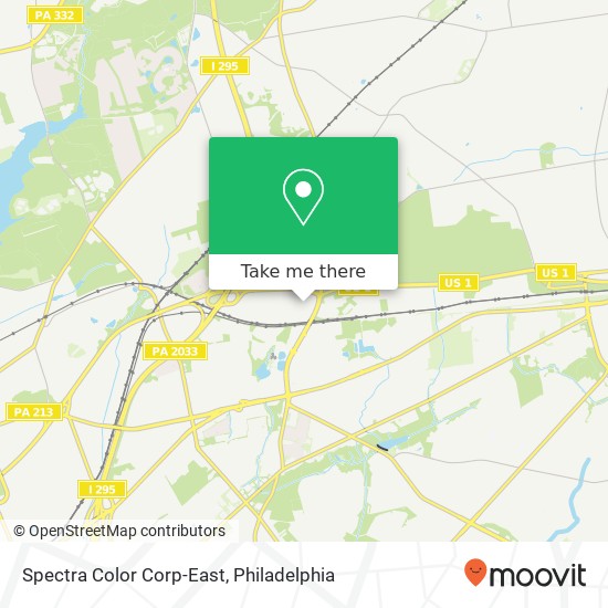 Mapa de Spectra Color Corp-East