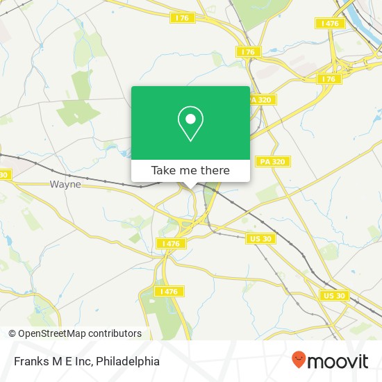 Mapa de Franks M E Inc