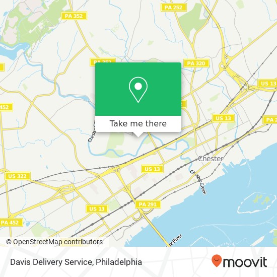Davis Delivery Service map