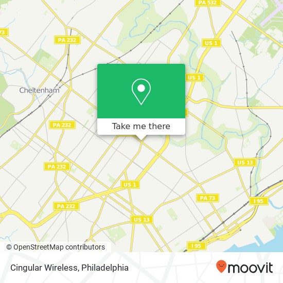 Mapa de Cingular Wireless