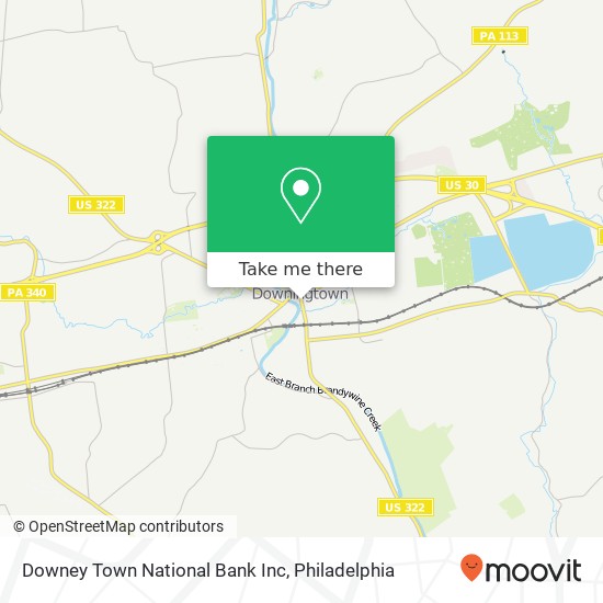 Downey Town National Bank Inc map