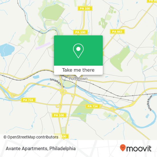 Avante Apartments map