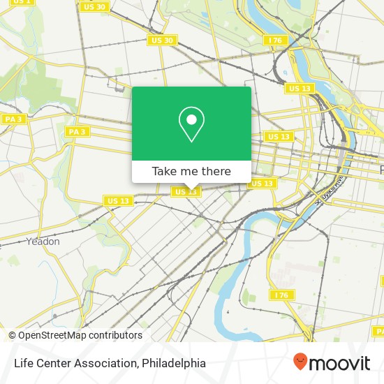 Life Center Association map