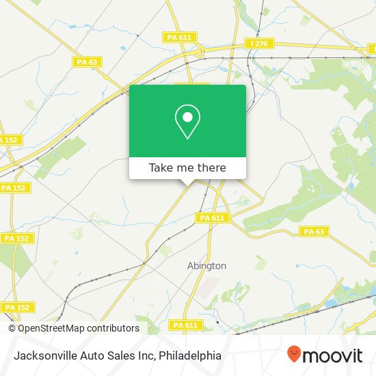 Mapa de Jacksonville Auto Sales Inc