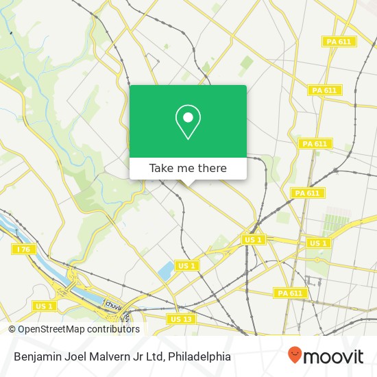 Benjamin Joel Malvern Jr Ltd map