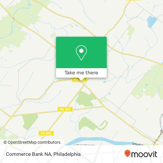 Commerce Bank NA map