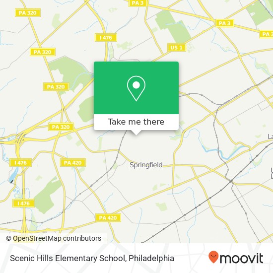 Scenic Hills Elementary School map