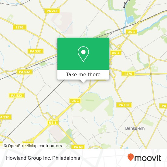 Mapa de Howland Group Inc