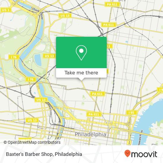 Mapa de Baxter's Barber Shop