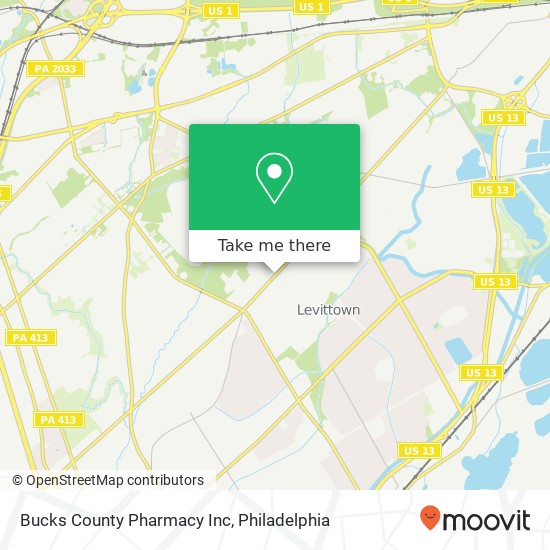 Bucks County Pharmacy Inc map