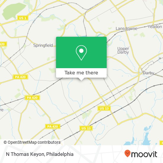 N Thomas Keyon map