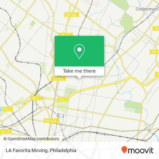 Mapa de LA Favorita Moving