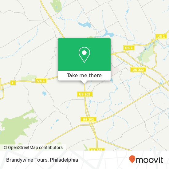 Mapa de Brandywine Tours