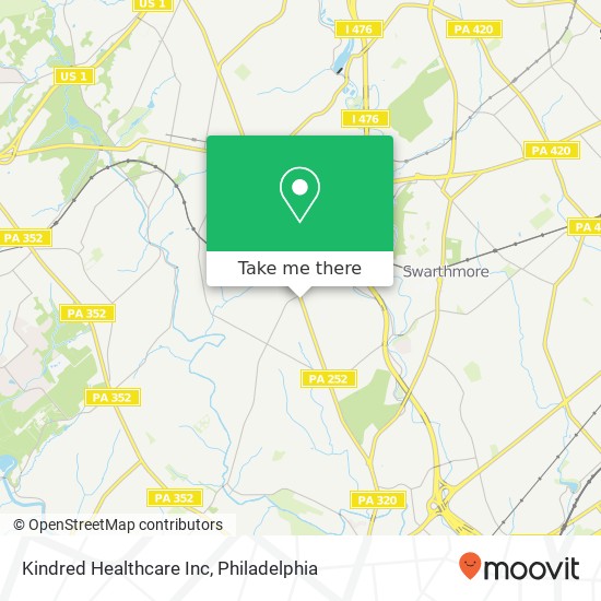 Kindred Healthcare Inc map