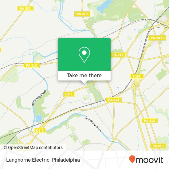 Mapa de Langhorne Electric