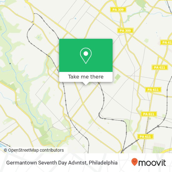 Mapa de Germantown Seventh Day Advntst