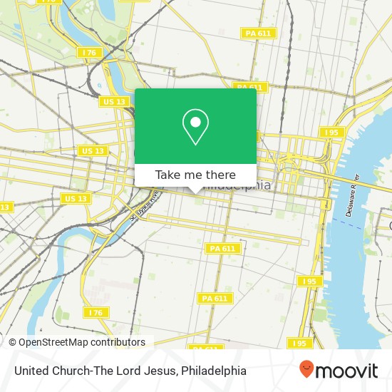 United Church-The Lord Jesus map