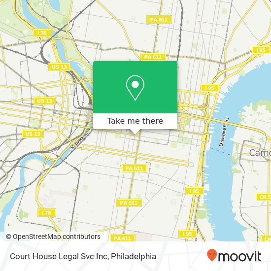 Court House Legal Svc Inc map