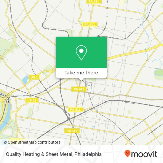 Mapa de Quality Heating & Sheet Metal