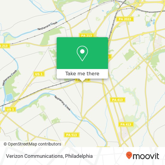 Verizon Communications map