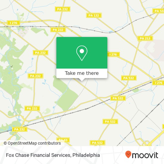 Mapa de Fox Chase Financial Services