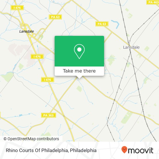 Mapa de Rhino Courts Of Philadelphia