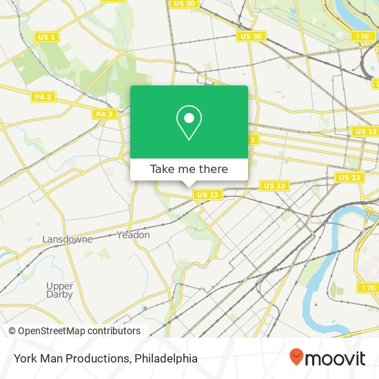 York Man Productions map