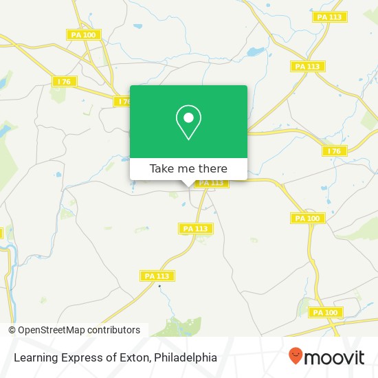 Mapa de Learning Express of Exton