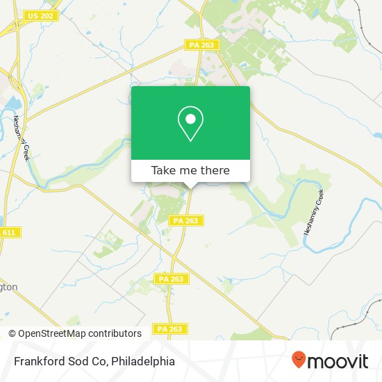 Frankford Sod Co map
