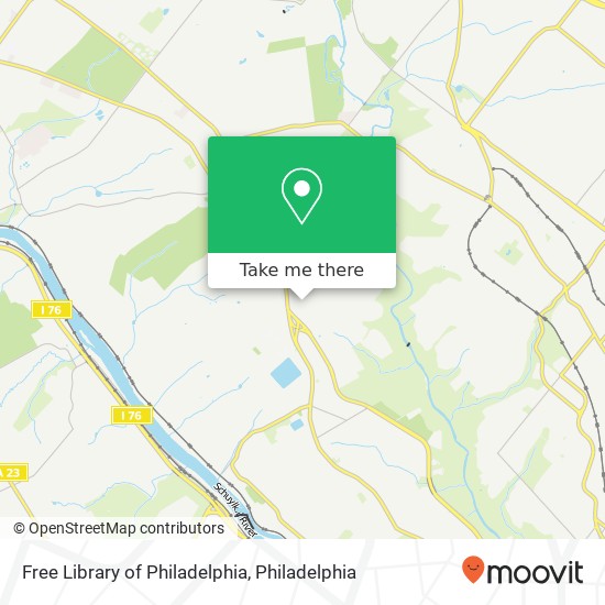 Mapa de Free Library of Philadelphia