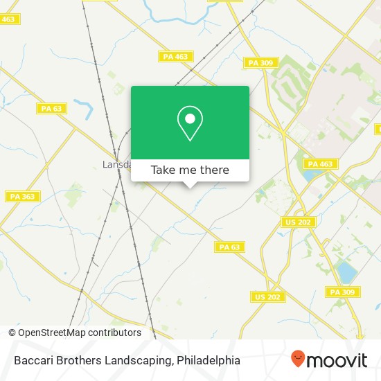 Baccari Brothers Landscaping map