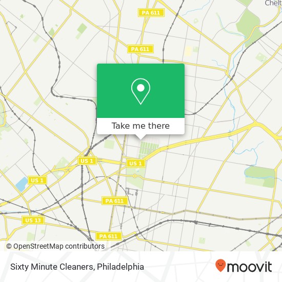 Sixty Minute Cleaners map