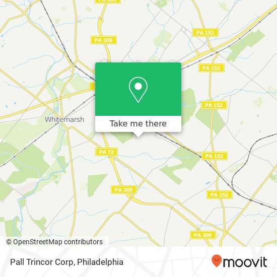 Pall Trincor Corp map