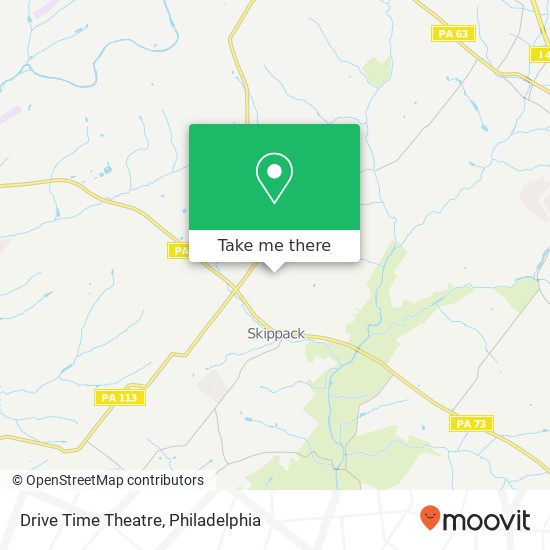 Drive Time Theatre map