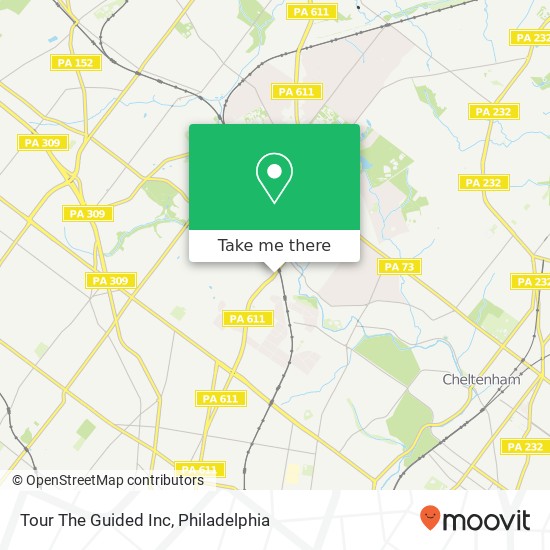 Tour The Guided Inc map