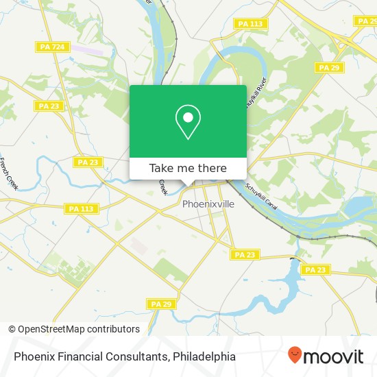 Phoenix Financial Consultants map